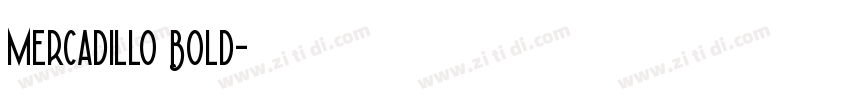 Mercadillo Bold字体转换